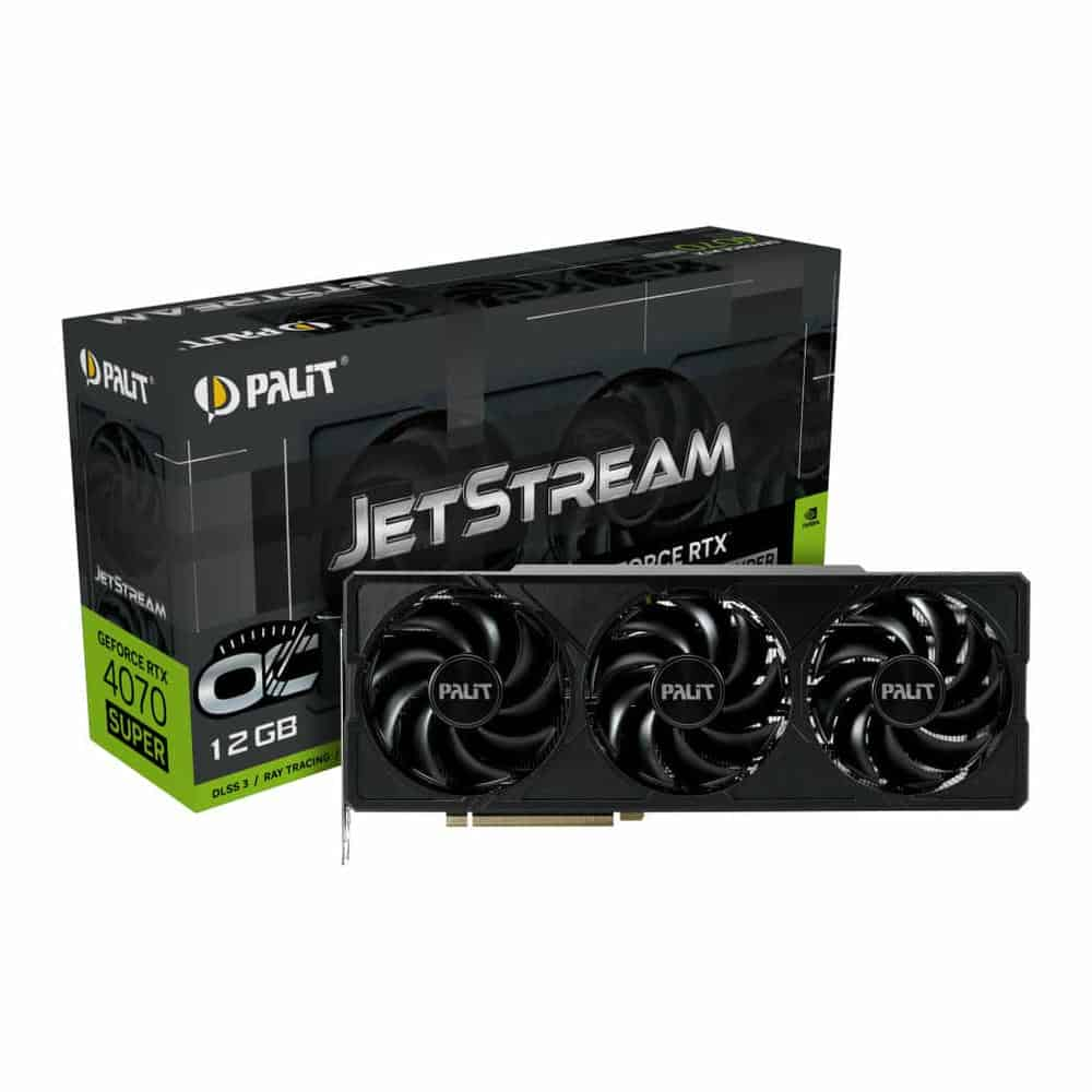 Palit NVIDIA GeForce RTX 4070 SUPER 12GB JetStream OC Ada Lovelace Graphics Card